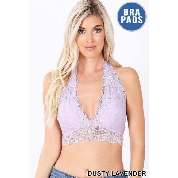 Brinisity Other - BLAIR LACE BRALETTE - DUSTY LAVENDER